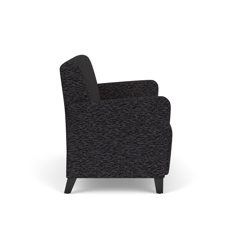 Lesro Ravenna Reception Loveseat in Black
