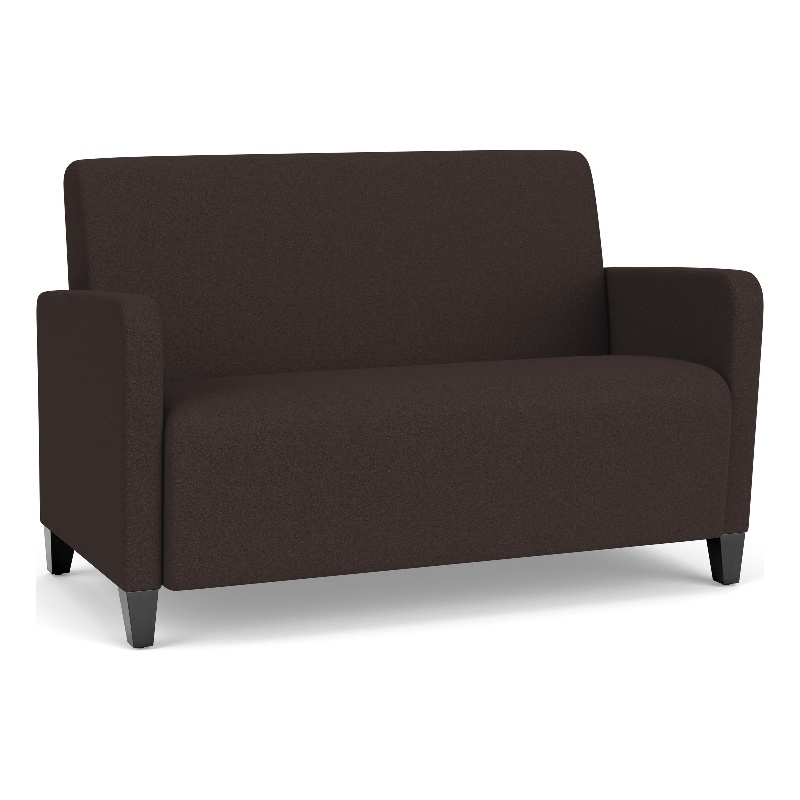 Lesro Ravenna Reception Loveseat in Brown
