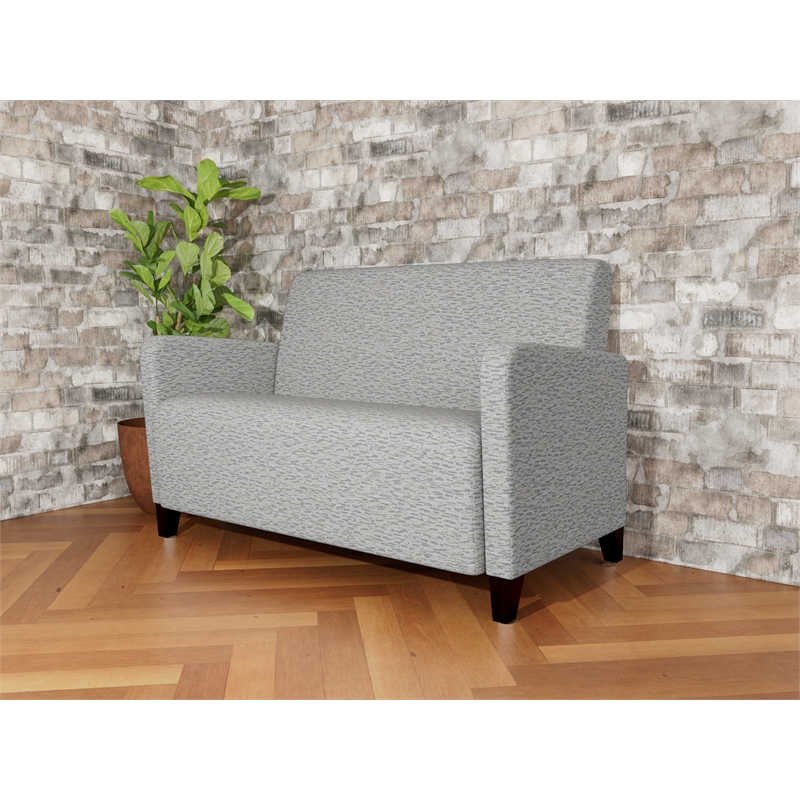 Lesro Ravenna Reception Loveseat in Gray