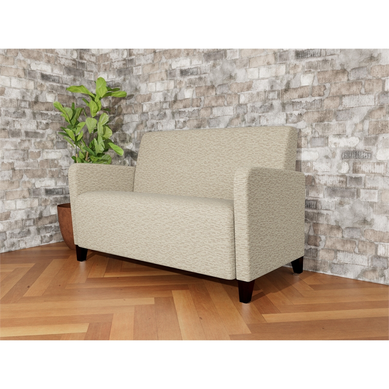 Lesro Ravenna Reception Loveseat in Beige