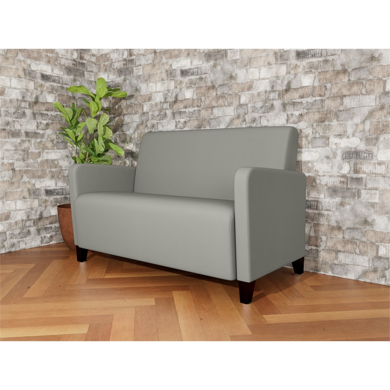 Lesro Ravenna Reception Loveseat in Gray