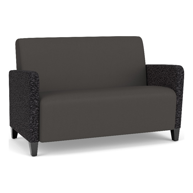 Lesro Ravenna Reception Loveseat in Gray