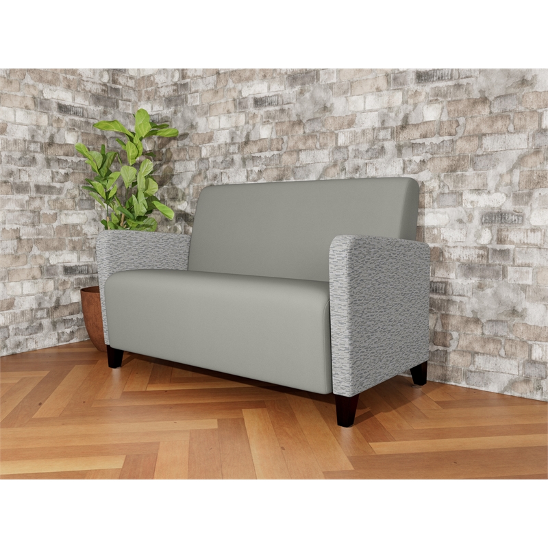 Lesro Ravenna Reception Loveseat in Gray