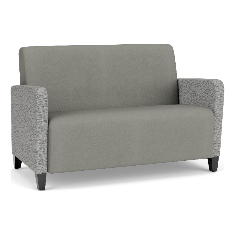 Lesro Ravenna Reception Loveseat in Gray
