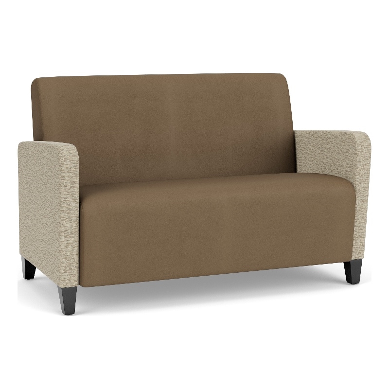 Lesro Ravenna Reception Loveseat in Brown