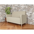 Lesro Ravenna Reception Loveseat in Beige