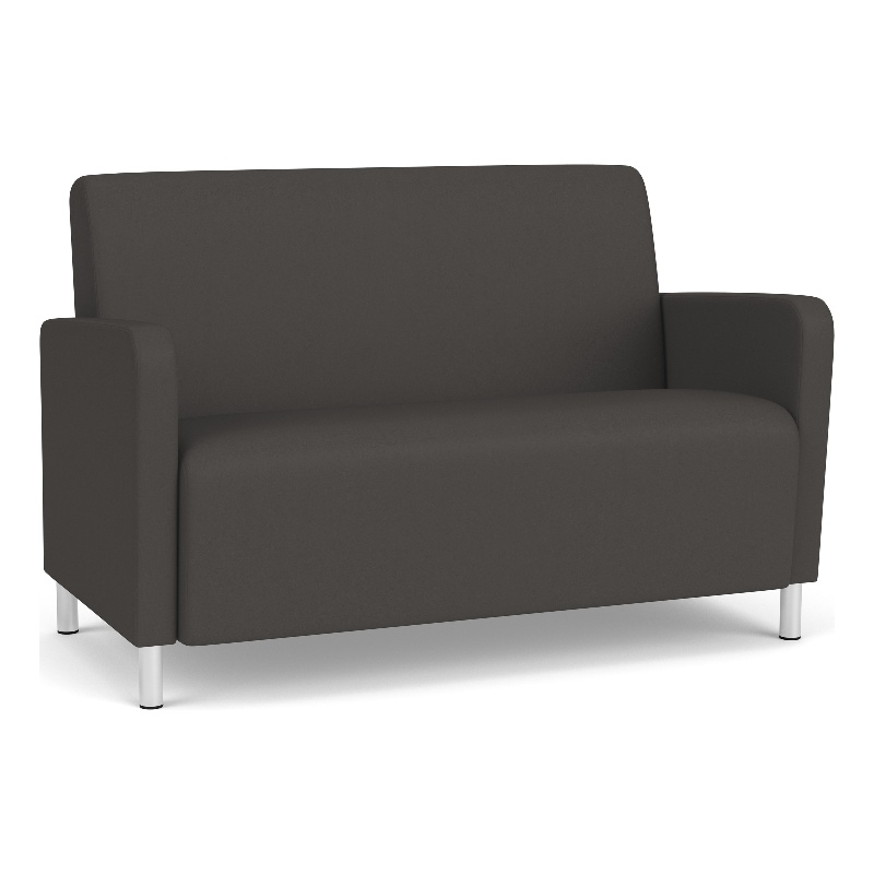 Lesro Ravenna Reception Loveseat in Gray