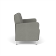 Lesro Ravenna Reception Loveseat in Gray