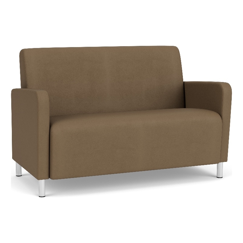 Lesro Ravenna Reception Loveseat in Brown