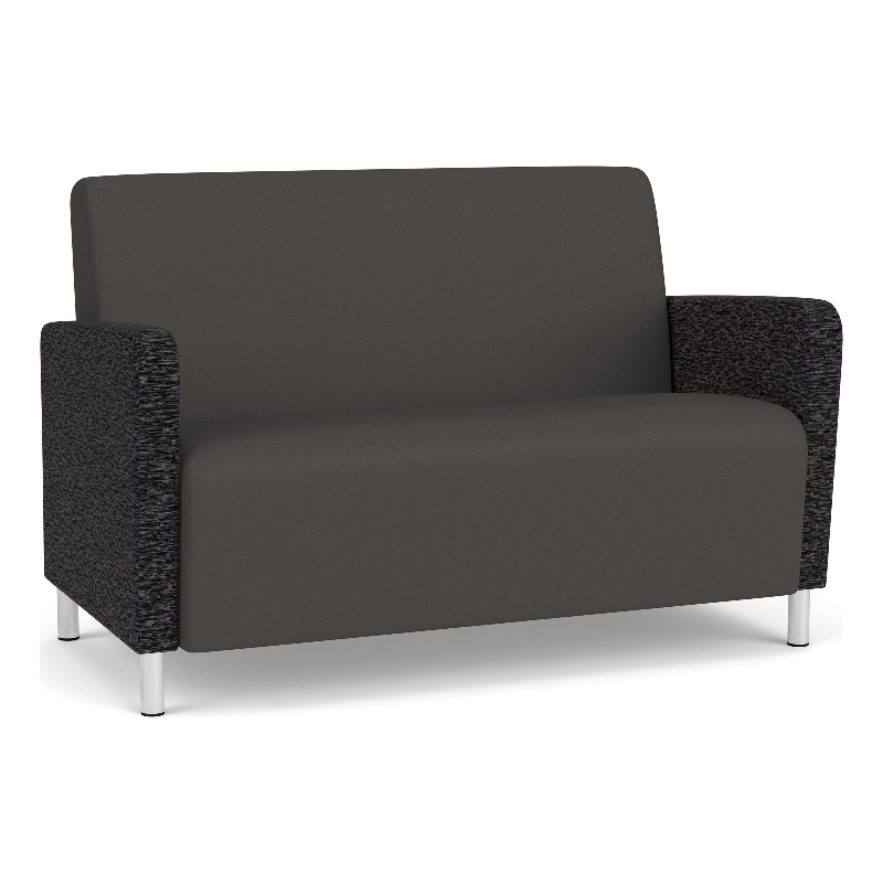 Lesro Ravenna Reception Loveseat in Gray