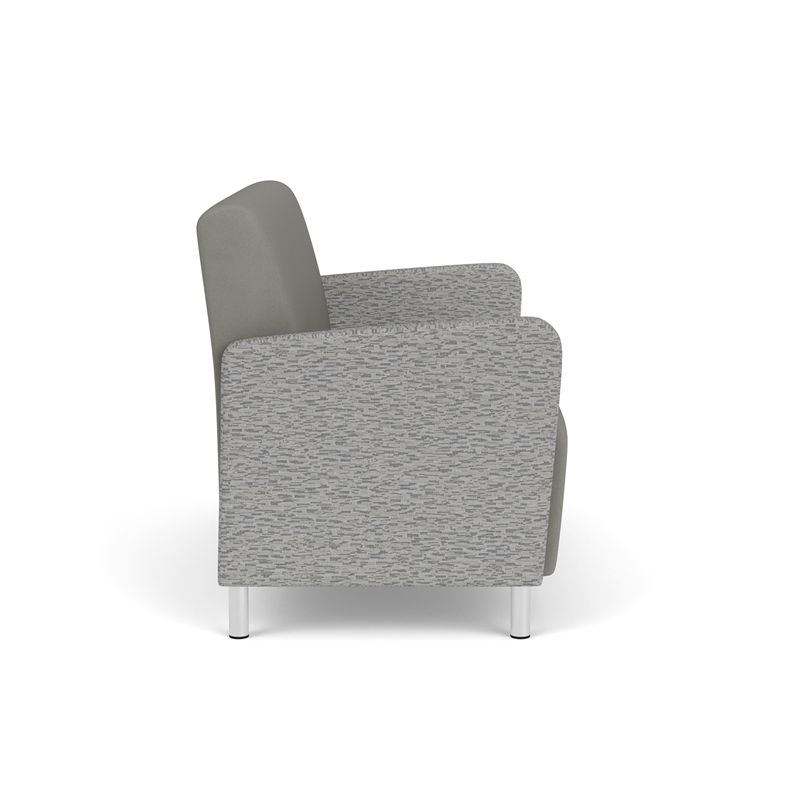 Lesro Ravenna Reception Loveseat in Gray