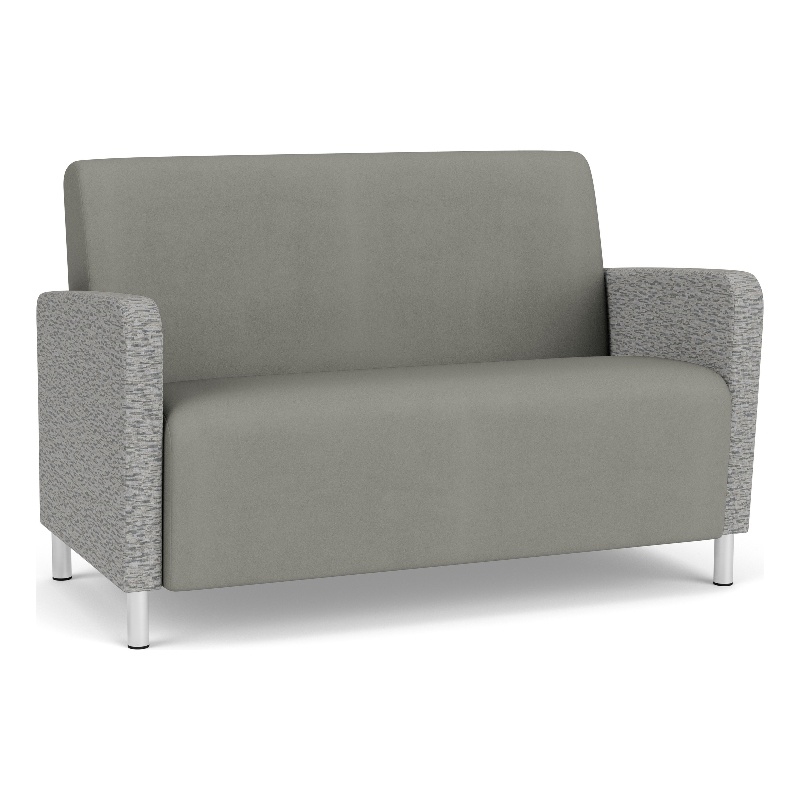Lesro Ravenna Reception Loveseat in Gray