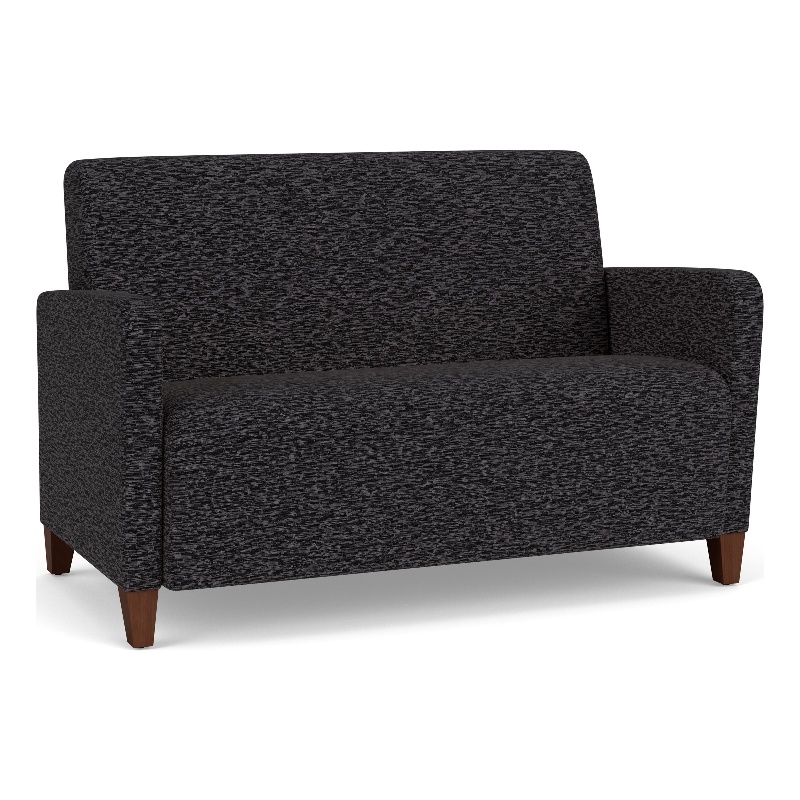 Lesro Ravenna Reception Loveseat in Black