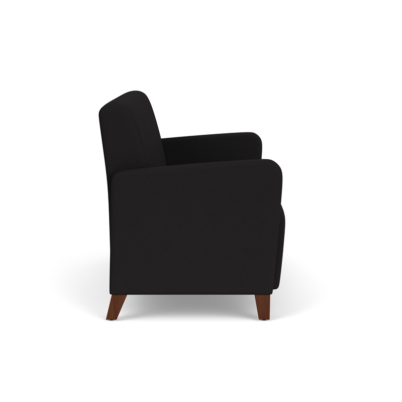Lesro Ravenna Reception Loveseat in Black