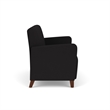 Lesro Ravenna Reception Loveseat in Black