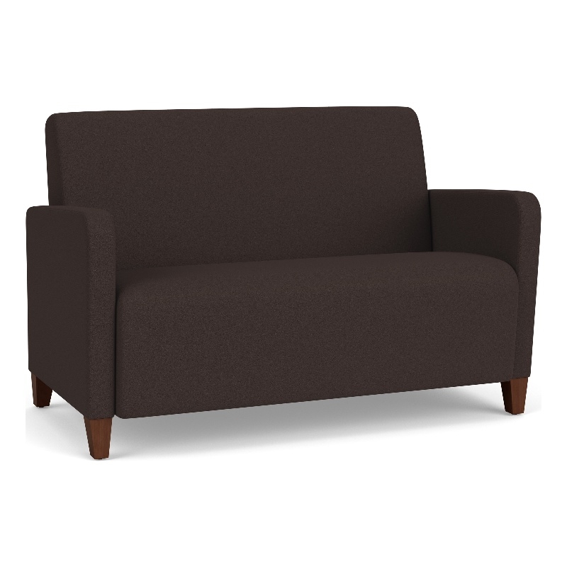 Lesro Ravenna Reception Loveseat in Brown