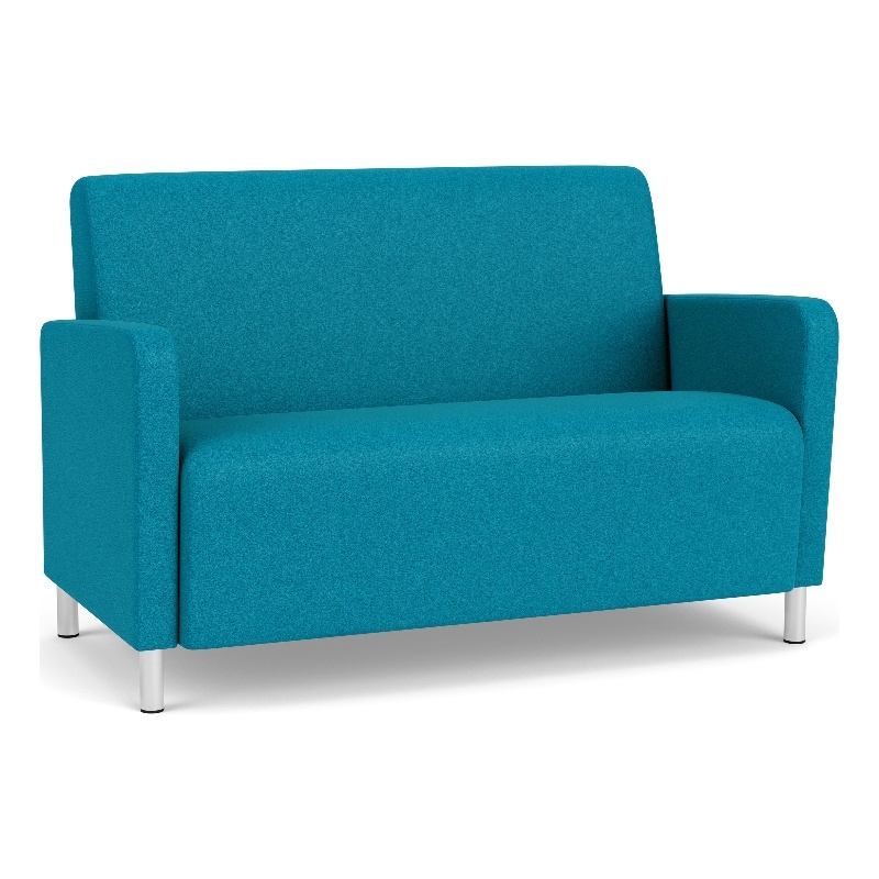 Lesro Ravenna Reception Loveseat in Teal