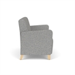 Lesro Ravenna Reception Loveseat in Gray