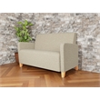 Lesro Ravenna Reception Loveseat in Beige