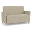 Lesro Ravenna Reception Loveseat in Beige