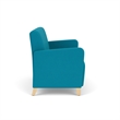 Lesro Ravenna Reception Loveseat in Teal