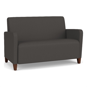 Lesro Ravenna Reception Loveseat in Gray
