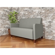 Lesro Ravenna Reception Loveseat in Gray