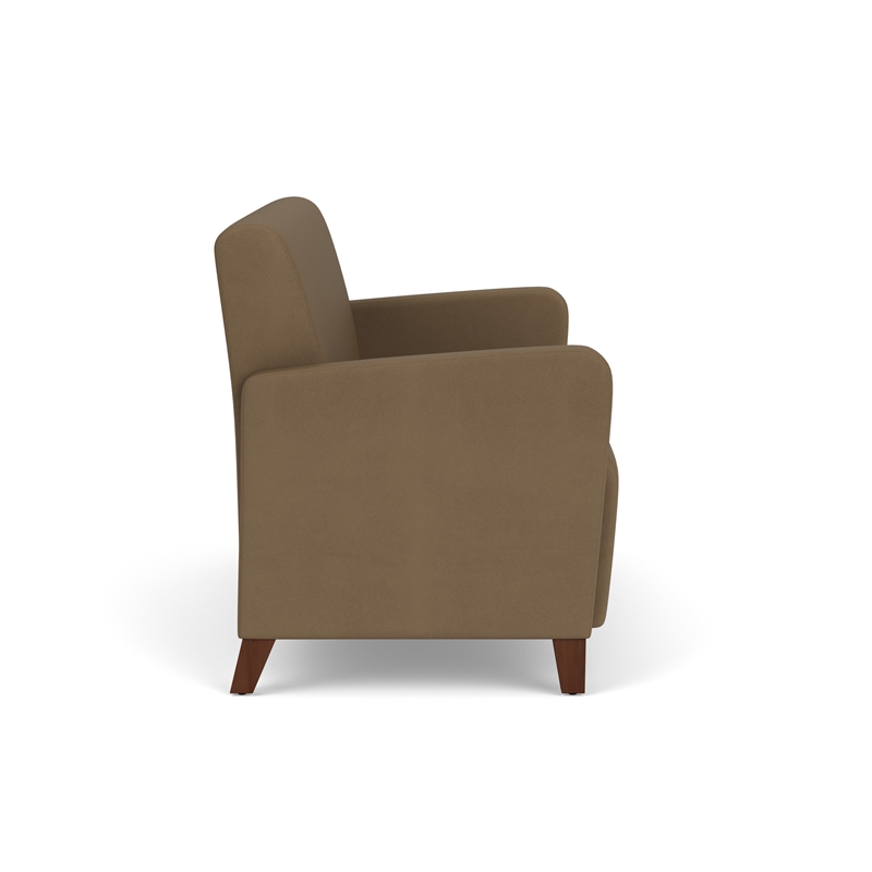 Lesro Ravenna Reception Loveseat in Brown