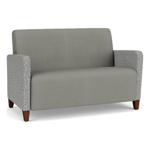 Lesro Ravenna Reception Loveseat in Gray