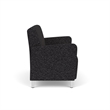 Lesro Ravenna Reception Loveseat in Black