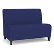 Lesro Ravenna Reception Armless Loveseat in Blue