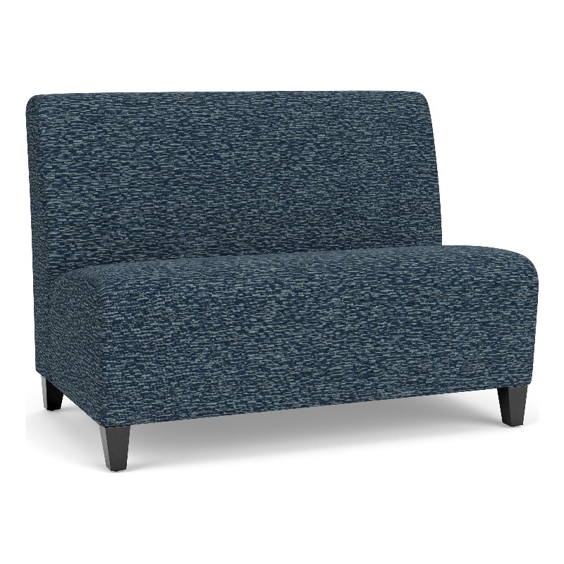 Lesro Ravenna Reception Armless Loveseat in Blue
