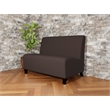 Lesro Ravenna Reception Armless Loveseat in Brown