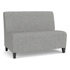 Lesro Ravenna Reception Armless Loveseat in Gray