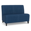 Lesro Ravenna Reception Armless Loveseat in Blue