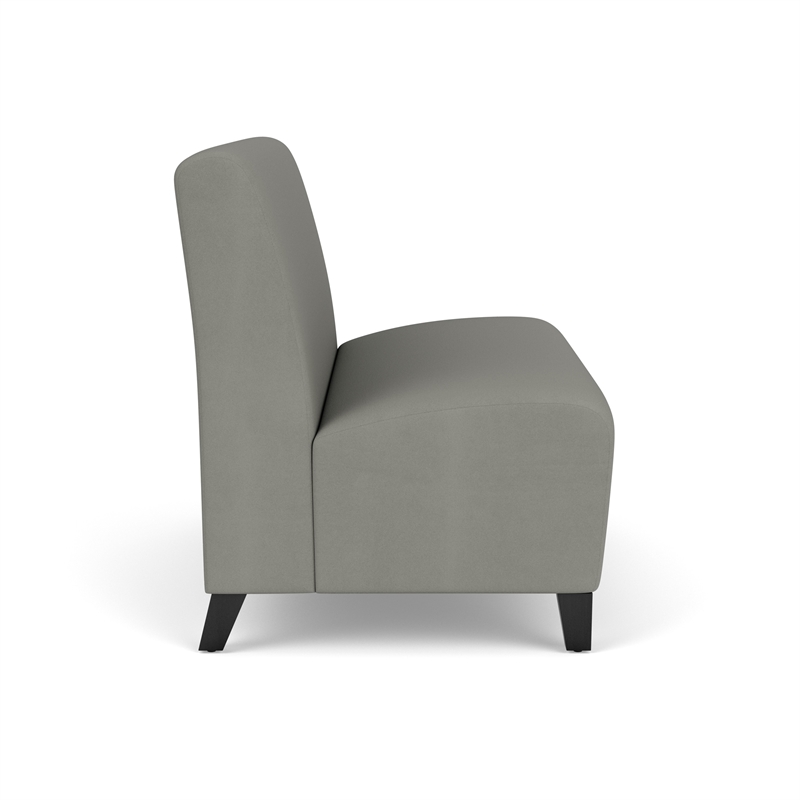 Lesro Ravenna Reception Armless Loveseat in Gray