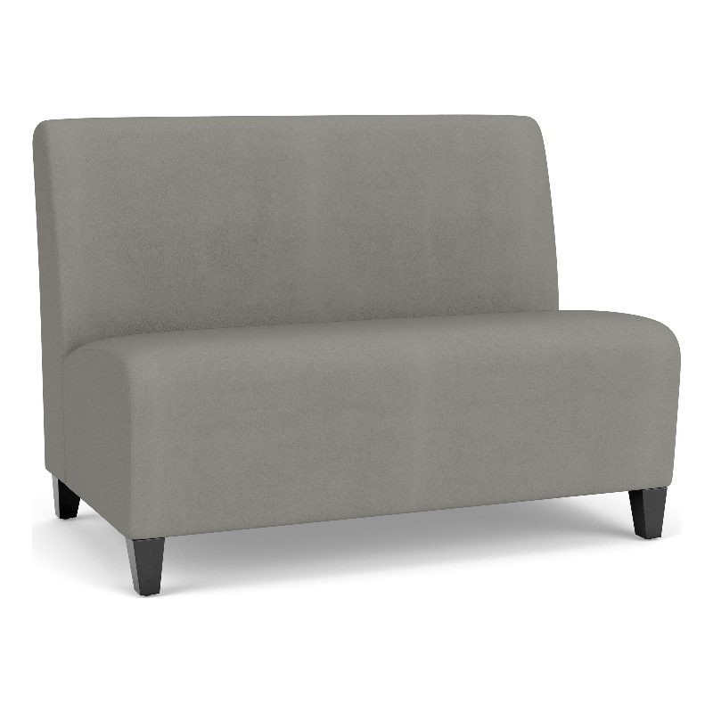 Lesro Ravenna Reception Armless Loveseat in Gray