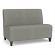 Lesro Ravenna Reception Armless Loveseat in Gray