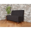 Lesro Ravenna Reception Armless Loveseat in Black
