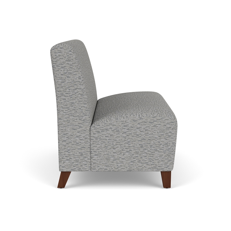 Lesro Ravenna Reception Armless Loveseat in Gray