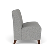 Lesro Ravenna Reception Armless Loveseat in Gray