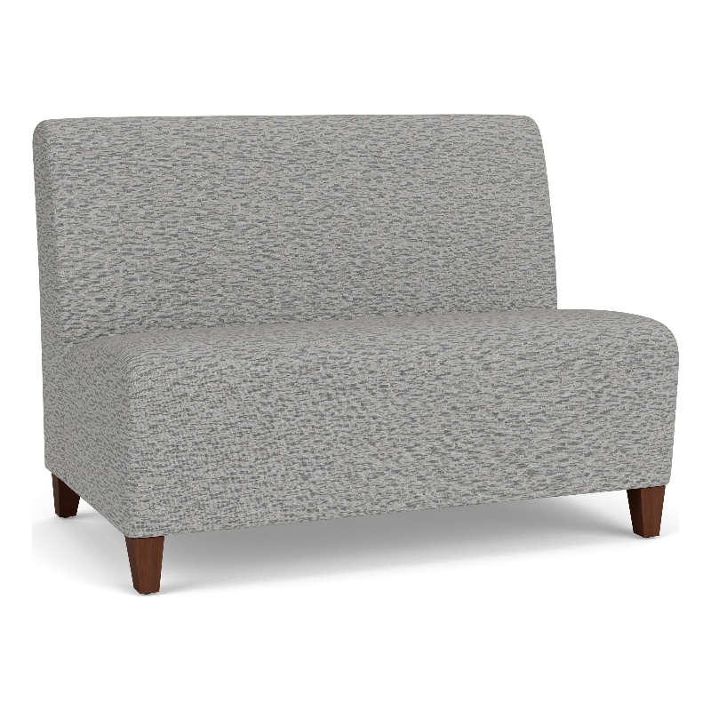 Lesro Ravenna Reception Armless Loveseat in Gray