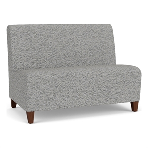 Lesro Ravenna Reception Armless Loveseat in Gray