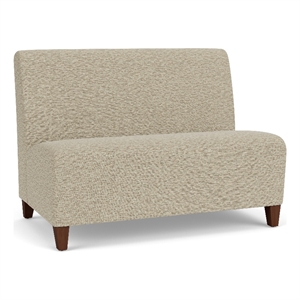 Lesro Ravenna Reception Armless Loveseat in Beige