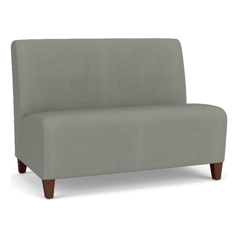 Lesro Ravenna Reception Armless Loveseat in Gray