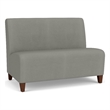 Lesro Ravenna Reception Armless Loveseat in Gray