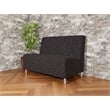 Lesro Ravenna Reception Armless Loveseat in Black