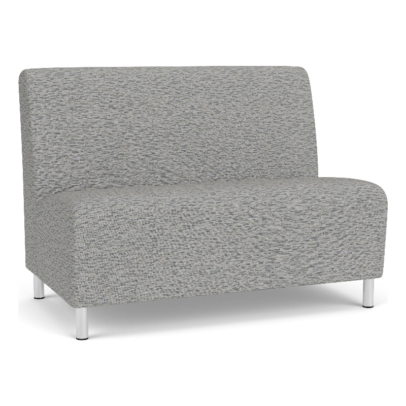 Lesro Ravenna Reception Armless Loveseat in Gray