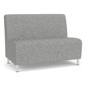 Lesro Ravenna Reception Armless Loveseat in Gray