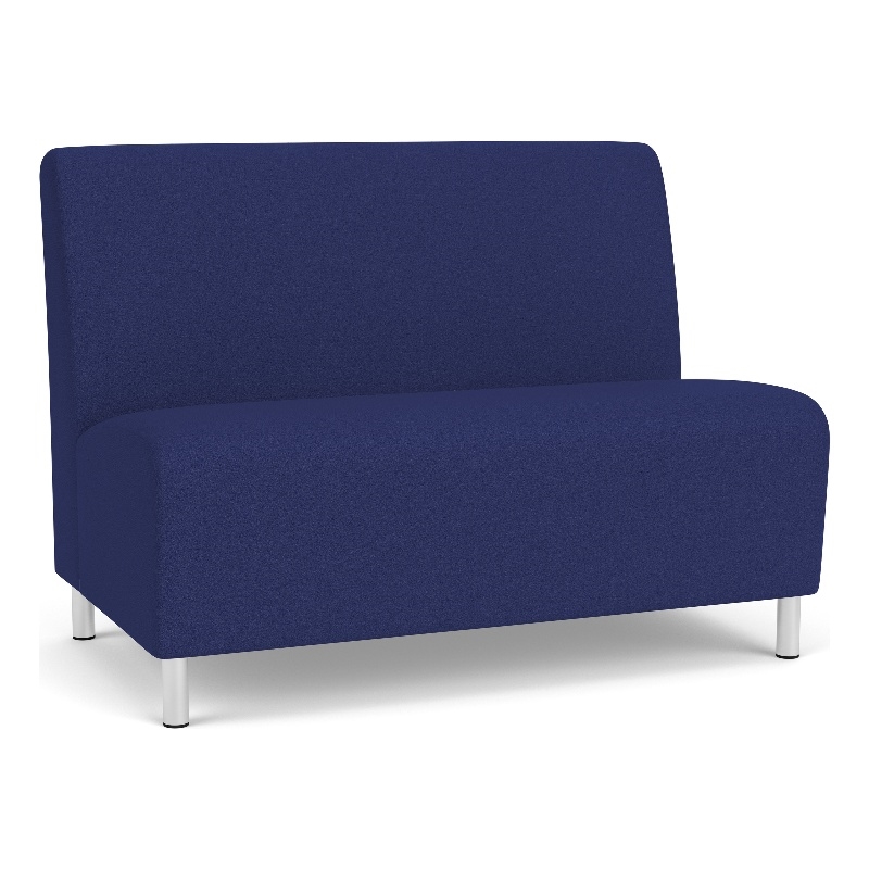 Lesro Ravenna Reception Armless Loveseat in Blue